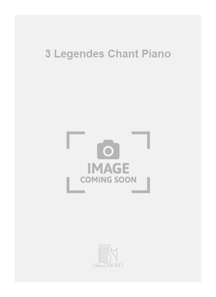 3 Legendes Chant Piano